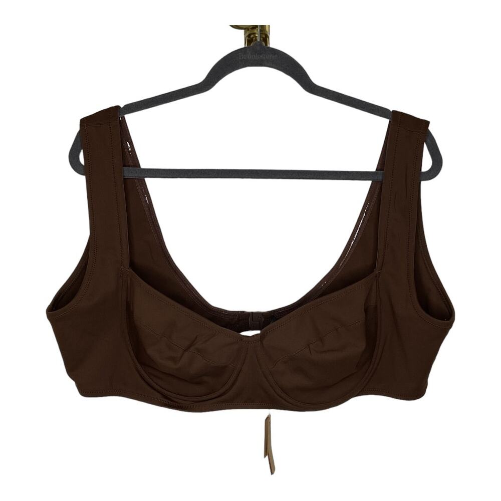 Skims Plunge Longline Swimwear Bralette Wireless Resortwear Everyday Summer 4X